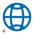 Www address http icon isolated vector eps10. Modern simple flat globe sign. Business internet concept. Social vector network www