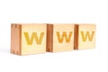 WWW blocks Royalty Free Stock Photo