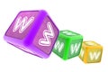 WWW Building Blocks Royalty Free Stock Photo