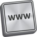 WWW Button Royalty Free Stock Photo