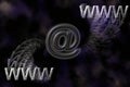 WWW and email background. Royalty Free Stock Photo