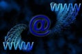 WWW and email background Royalty Free Stock Photo