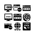 www icon or logo isolated sign symbol vector illustration Royalty Free Stock Photo