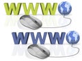 WWW internet connection world wide web Royalty Free Stock Photo