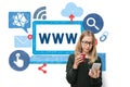 Www Internet Online Globalization Connection Technology Concept Royalty Free Stock Photo