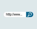 WWW internet search bar icon isolated on background.  Tool for web site, app, ui and logo Royalty Free Stock Photo