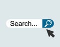 WWW internet search bar icon isolated on background.  Tool for web site, app, ui and logo Royalty Free Stock Photo