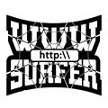 WWW internet surfer t shirt typography graphics