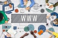 WWW Network Online Connection Technology Concept Royalty Free Stock Photo