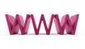 WWW text isolated on white background Royalty Free Stock Photo