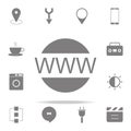 Www web icon. web icons universal set for web and mobile Royalty Free Stock Photo