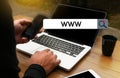 WWW Website Online Internet Web Page computer Browser Connection Royalty Free Stock Photo