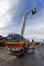 Wiltshire Fire and Rescue Mercedes Econic Angloco Aerial Ladder Platform Fire Engine Royalty Free Stock Photo