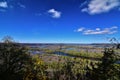 Wyalusing state park main overlook in wisconsin Royalty Free Stock Photo