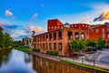 Wyche Pavilion and Reedy River in Greenville South Carolina SC Royalty Free Stock Photo