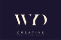 WYD abstract letter logo design Royalty Free Stock Photo