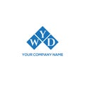 WYD letter logo design on white background. WYD creative initials letter logo concept. WYD letter design Royalty Free Stock Photo