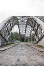 Wylam, Northumberland England: Feb 2022: Hagg Bank Bridge on the River Tyne