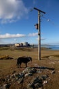 Wylva Head and nuclear power station Royalty Free Stock Photo