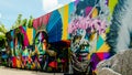 Graffiti Wall Art MiamiA beautiful shot of the Art in the Wynwood graffiti Wall Art in Miami, US