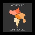 Wynyard City Map Illustration Creative Logo Royalty Free Stock Photo