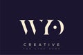 WYO abstract letter logo design Royalty Free Stock Photo