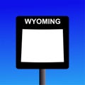 Wyoming highway sign