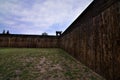 1872 wyoming territorial prison yard inside the barricades