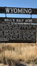 Wyoming& x27;s Hell& x27;s Half Acre Royalty Free Stock Photo