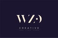 WZO abstract letter logo design Royalty Free Stock Photo