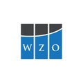 WZO letter logo design on WHITE background. WZO creative initials letter logo concept. WZO letter design Royalty Free Stock Photo