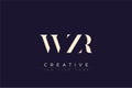 WZR abstract letter logo design Royalty Free Stock Photo