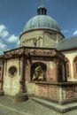 WÃÂ¼rzburg, Germany - Marienberg Fortress Statue Inner Courtyard Royalty Free Stock Photo