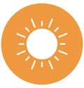 Bright day Vector Icon which can easily modified or edit Royalty Free Stock Photo