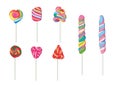 Candies lollipop and isolated design on white background  illustration vector Royalty Free Stock Photo