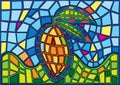 Mango fruit moses Stained glass