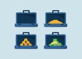 Money bag flat icon