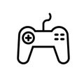 Game controller icon design. PS Stick symbol. Royalty Free Stock Photo