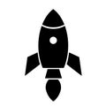 rocket launch icon, shuttle space symbol startup icon missile symbol sign vector Illustration Logo Template Royalty Free Stock Photo