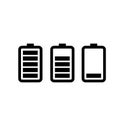 Level power Battery charge logo icon vector illustration logo Isolated template.