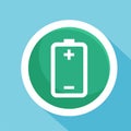 Low power Battery charge logo icon vector illustration logo Isolated template.