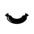 Sausage icon vector illustration logo template for any purpose. Royalty Free Stock Photo