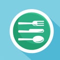 Silverware cutlery logo design. cutlery icon pack. logo template