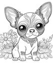 The Cutest Dog Coloring Pages for dog lovers Royalty Free Stock Photo