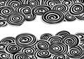 Curve Pattern Round Circle Black And White Pattern Design Creative Backgrounds Vector Illustration Royalty Free Stock Photo
