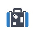 Travel luggage vector icon