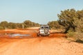 4x4 all terrain car at Mount Dare, Oodnadatta Track in South Australia, Australia