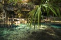 X-Batun Cenote - natural lagoon with transparent turquoise water