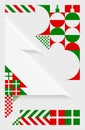 X84 - Bauhaus Art Style Christmas Poster Background