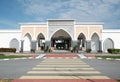 Mosque simple architecture in the morning